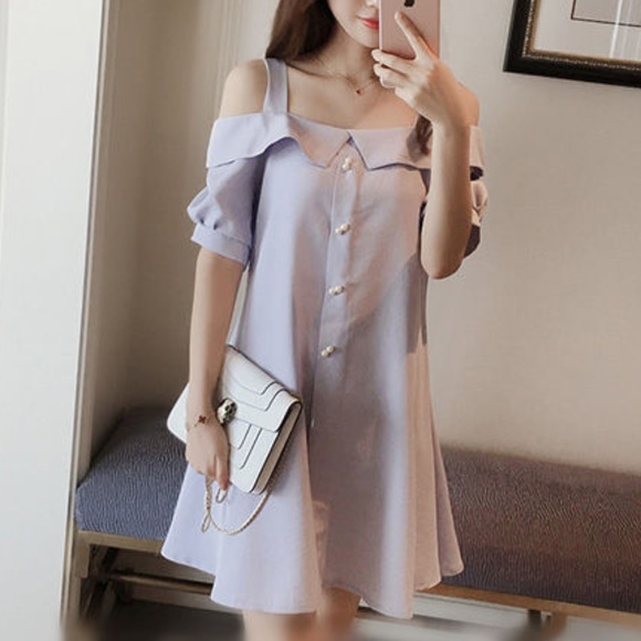 off the shoulder babydoll dress